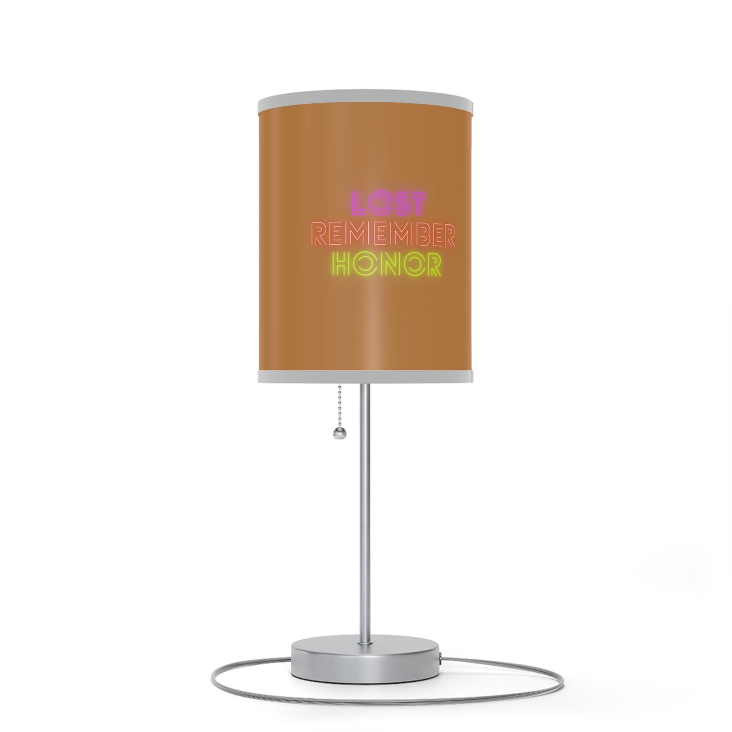 Lamp on a Stand, US|CA plug: Fight Cancer Lite Brown 