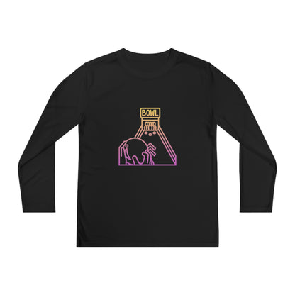 Youth Long Sleeve Competitor Tee: Bowling 