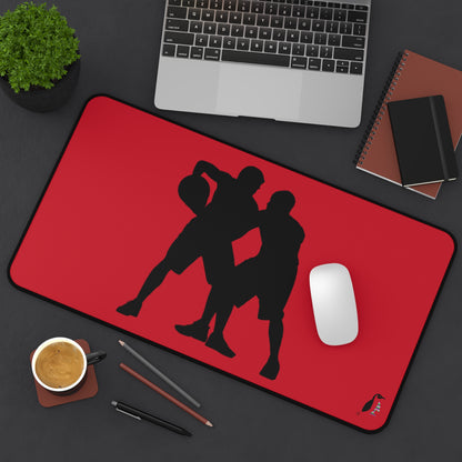 Desk Mat: Basketball Dark Red