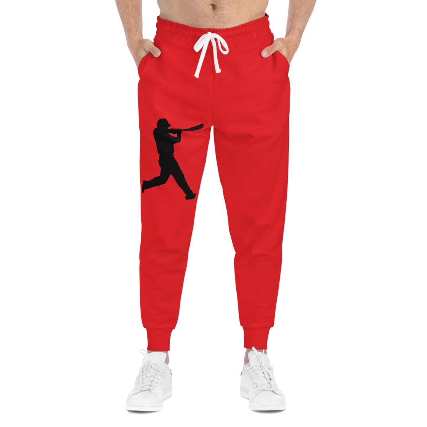 Athletic Joggers: Baseball Red