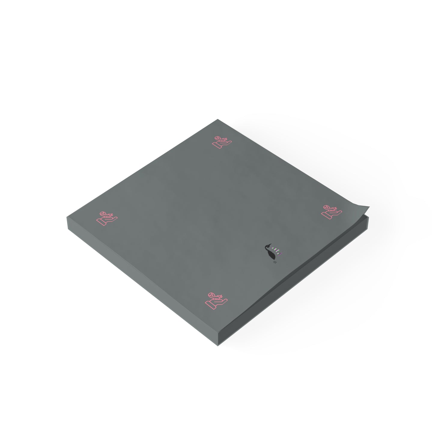 Post-it® Note Pads: Fight Cancer Dark Grey