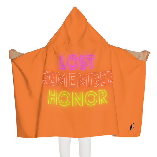 Youth Hooded Towel: Lost Remember Honor Crusta