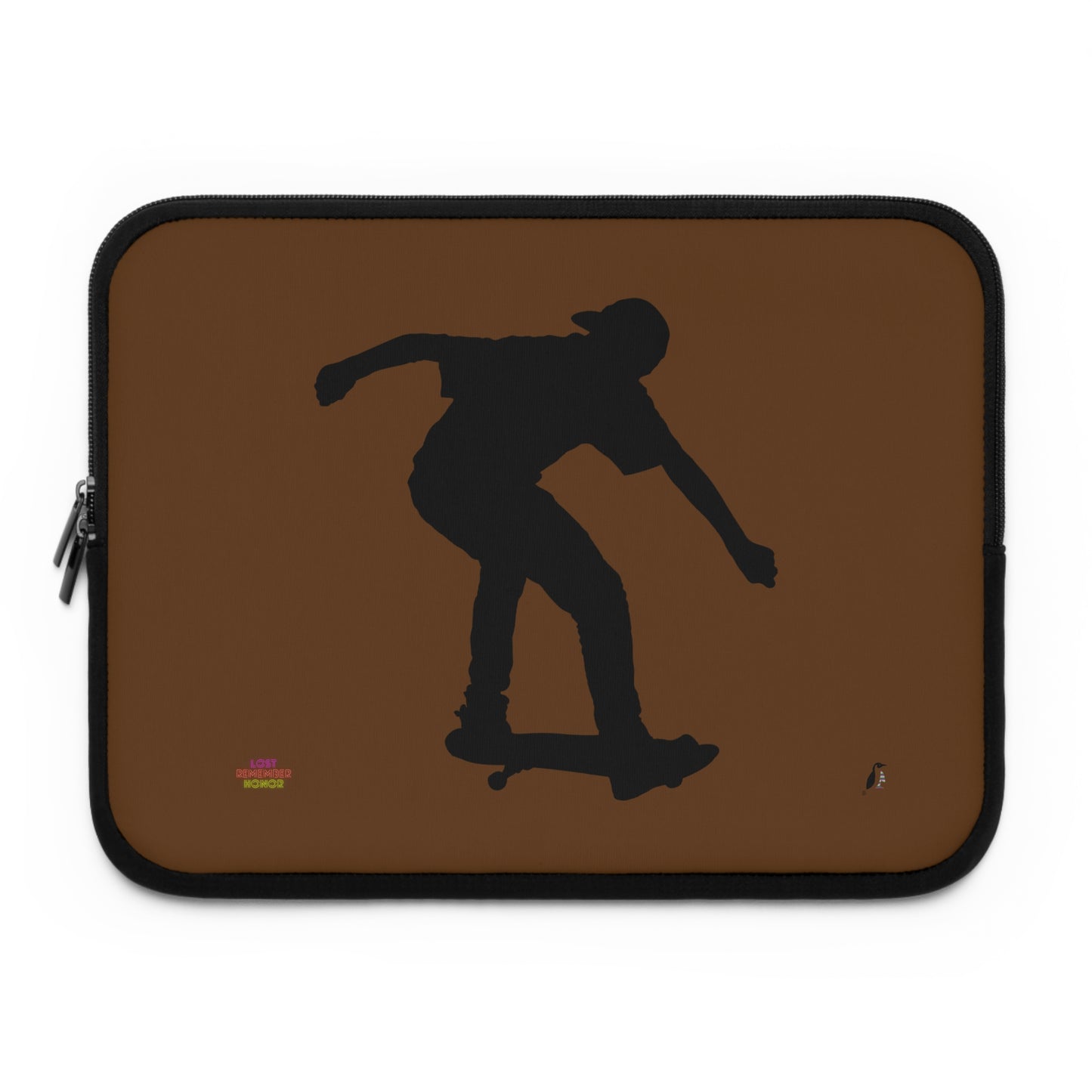 Laptop Sleeve: Skateboarding Brown