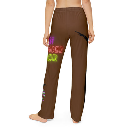 Kids Pajama Pants: Dance Brown