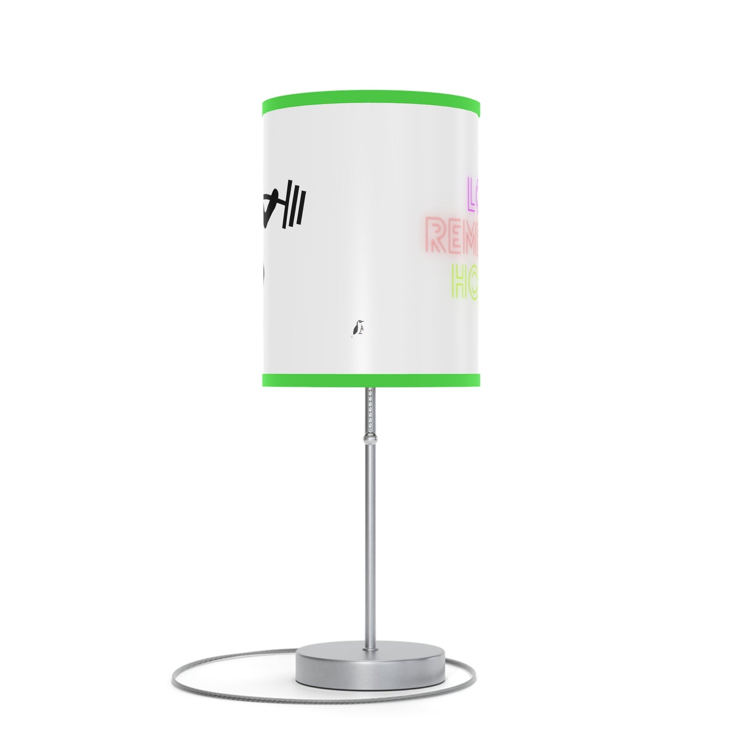 Lamp on a Stand, US|CA plug: Weightlifting White