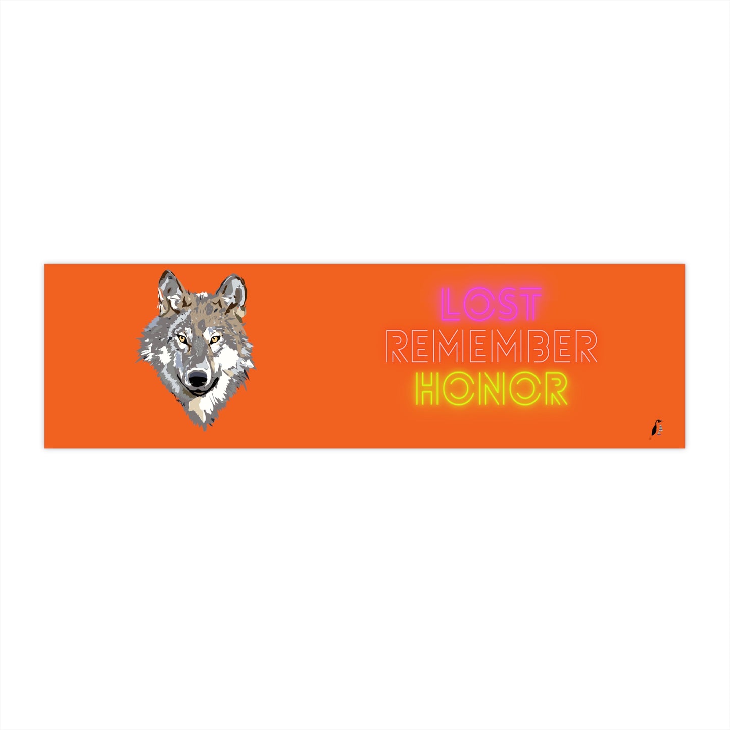 Bumper Stickers: Wolves Orange