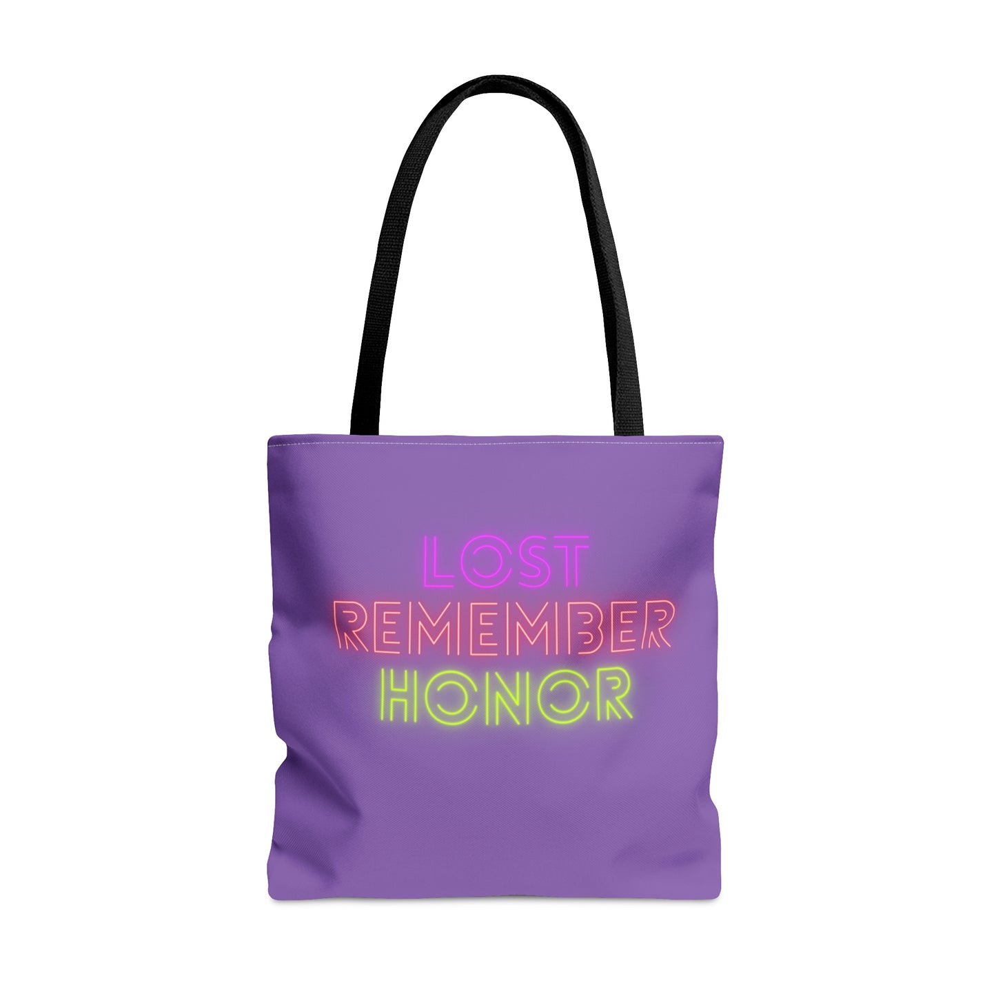 Tote Bag: Lost Remember Honor Lite Purple