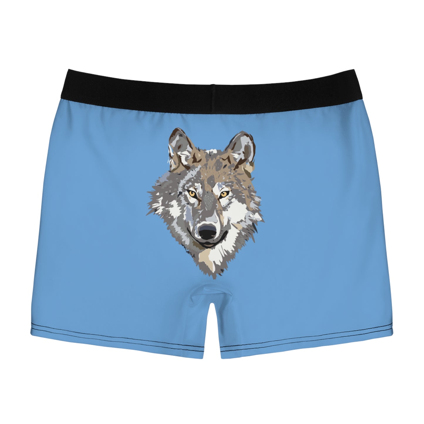 Men's Boxer Briefs: Wolves Lite Blue