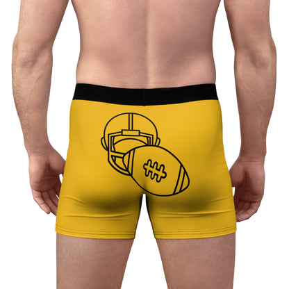 Men's Boxer Briefs Football Yellow