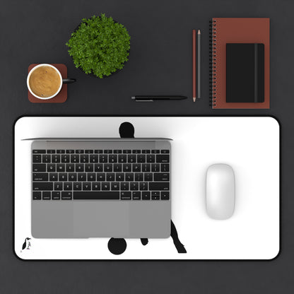 Desk Mat: Soccer White