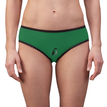 Women's Briefs: Wrestling Dark Green