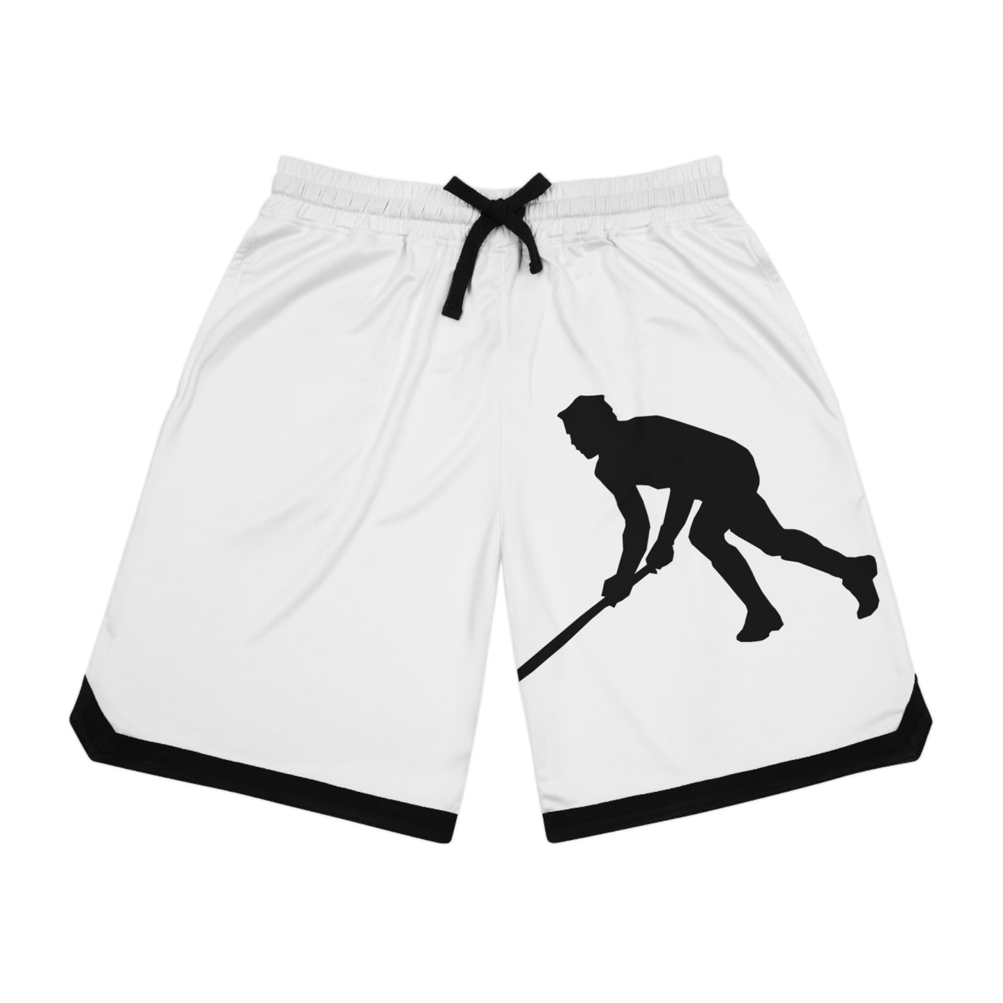 Basketball Rib Shorts: Hockey White