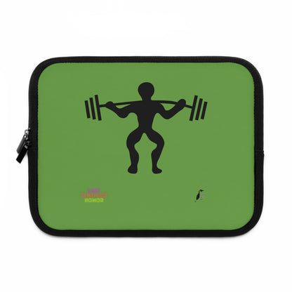 Laptop Sleeve: Weightlifting Green