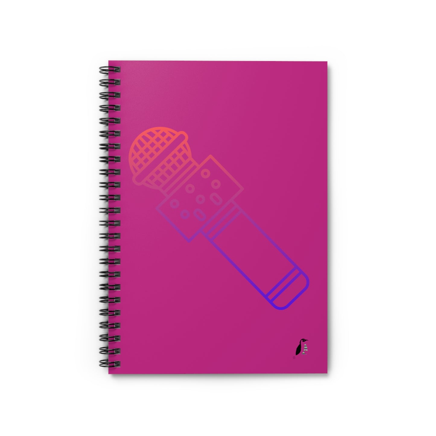 Spiral Notebook - Ruled Line: Music Pink