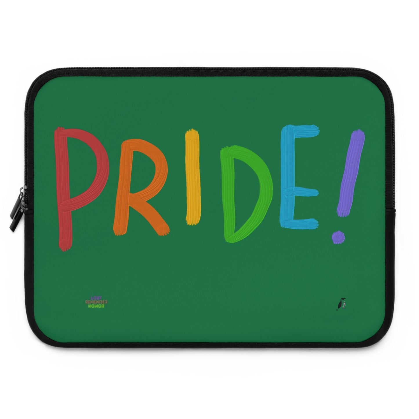 Laptop Sleeve: LGBTQ Pride Dark Green