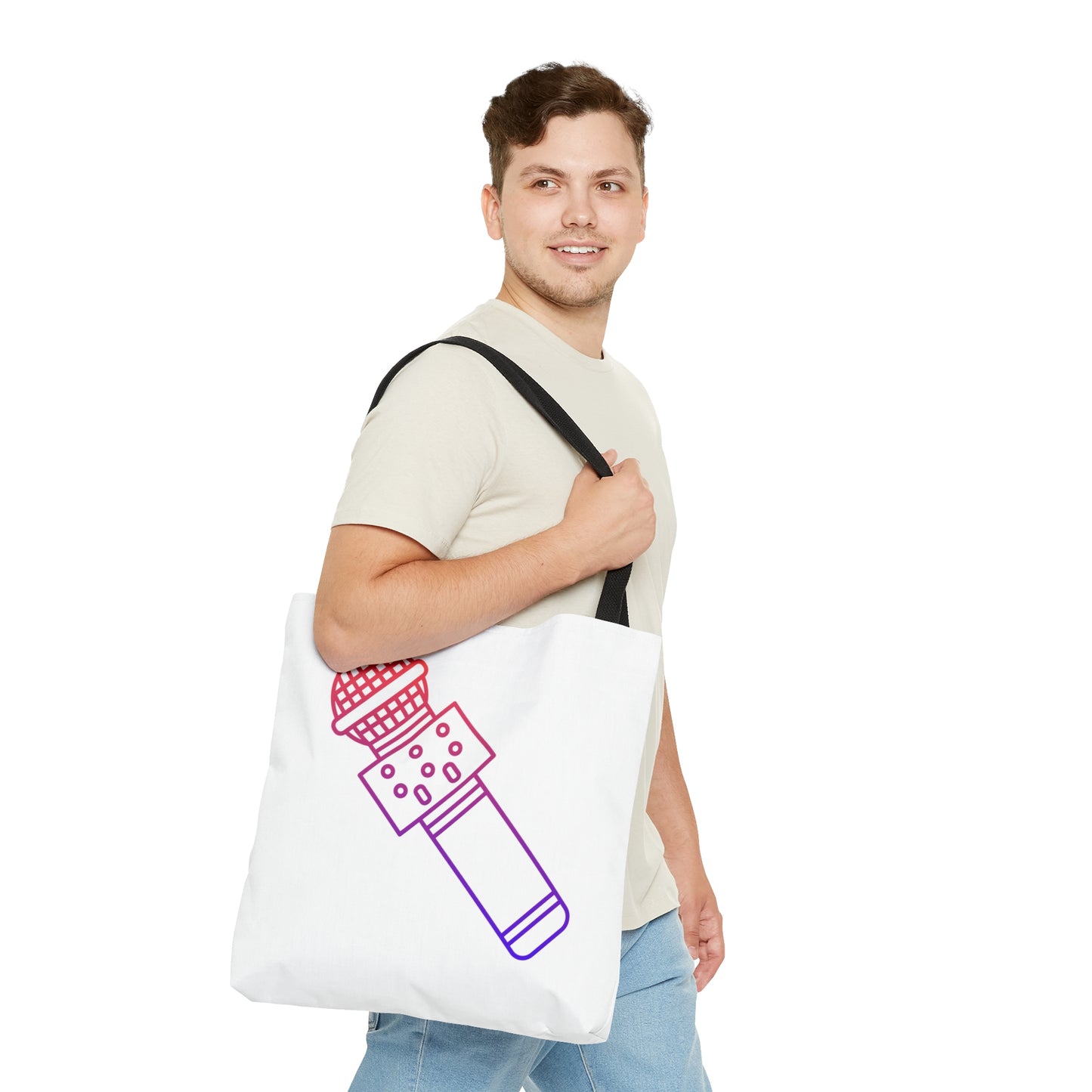 Tote Bag: Music White