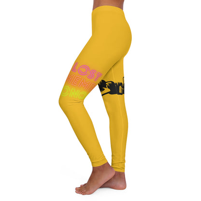 Women's Spandex Leggings: Racing Yellow