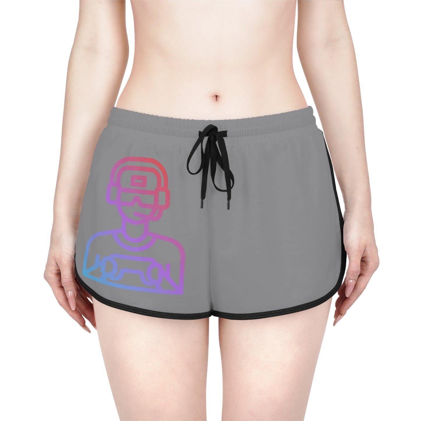 Women's Relaxed Shorts: Gaming Grey