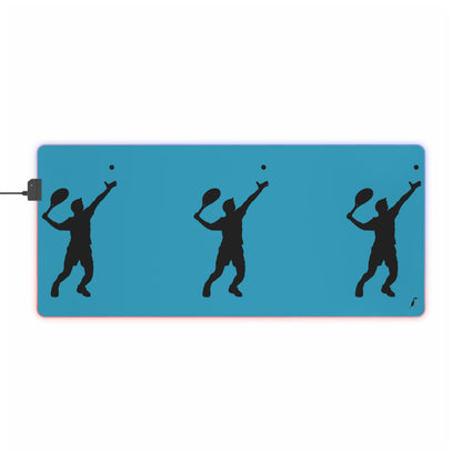 LED Gaming Mouse Pad: Tennis Turquoise