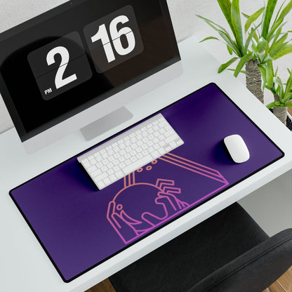 Desk Mats: Bowling Purple