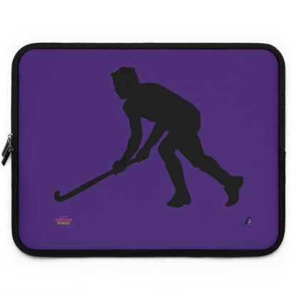 Laptop Sleeve: Hockey Purple