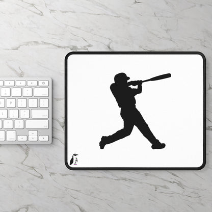 Gaming Mouse Pad: Baseball White