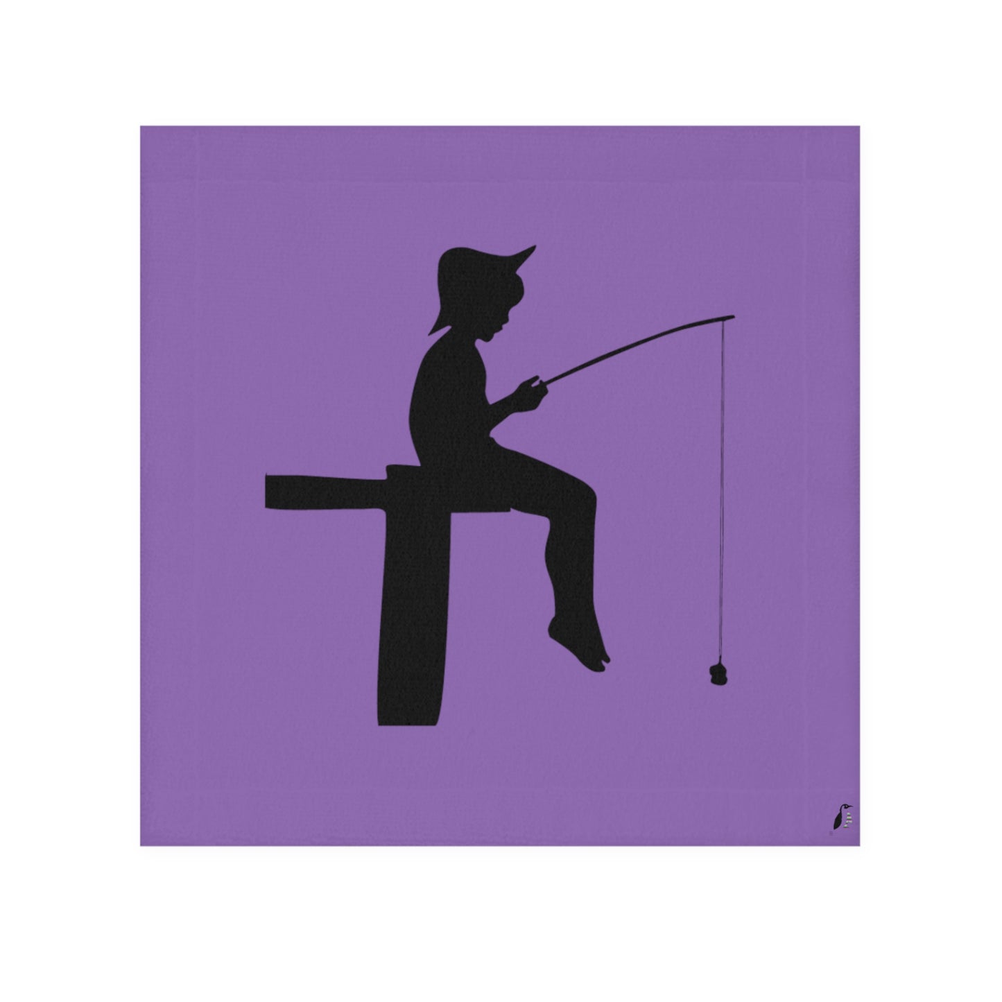 Face Towel: Fishing Lite Purple