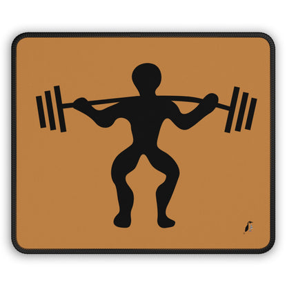 Gaming Mouse Pad: Weightlifting Lite Brown