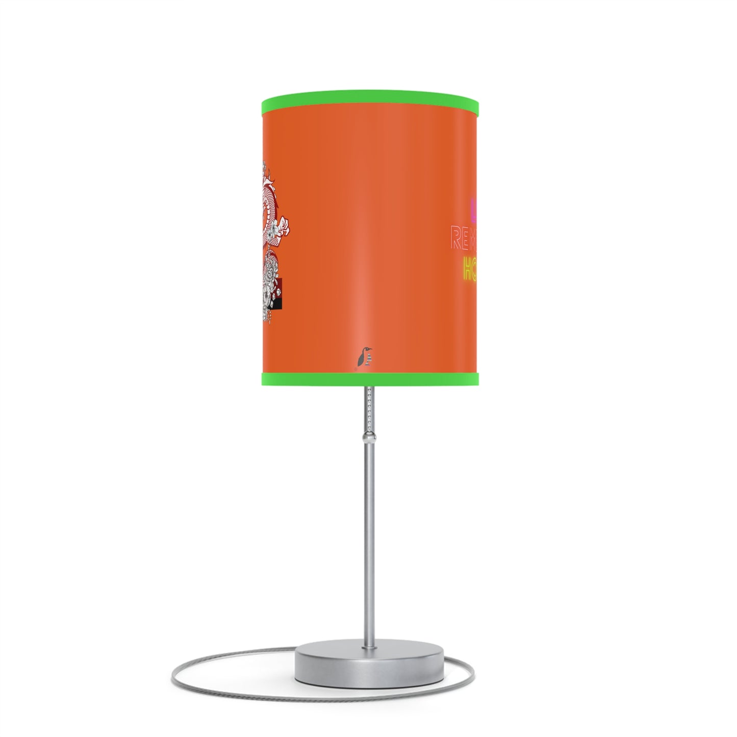 Lamp on a Stand, US|CA plug: Dragons Orange