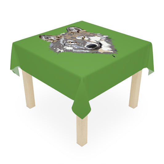Tablecloth: Wolves Green