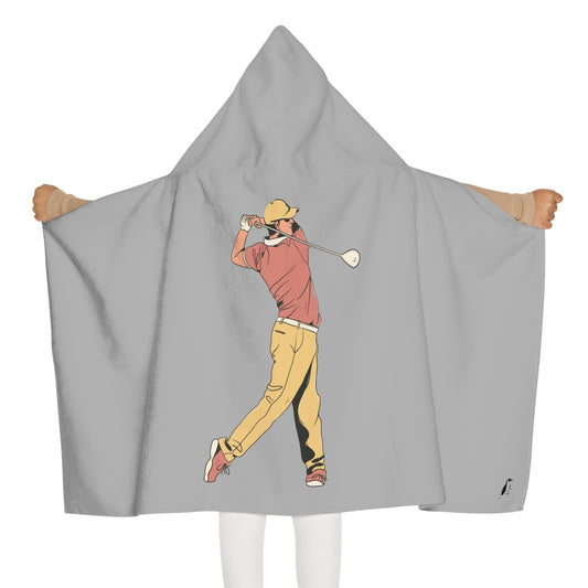 Youth Hooded Towel: Golf Lite Grey