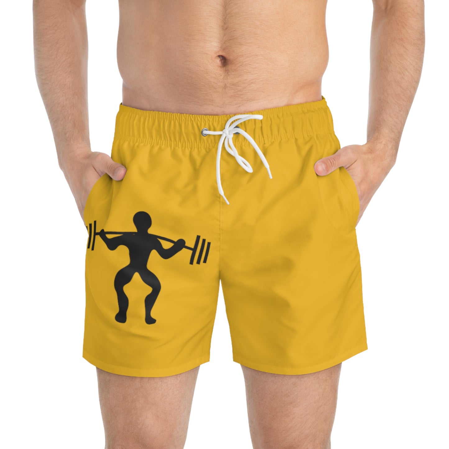 Swim Trunks: Weightlifting Yellow