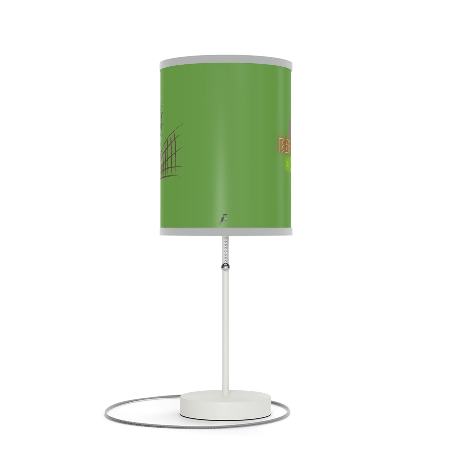 Lamp on a Stand, US|CA plug: Volleyball Green