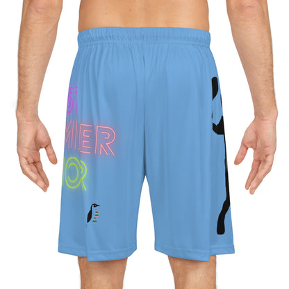 Basketball Shorts: Tennis Lite Blue