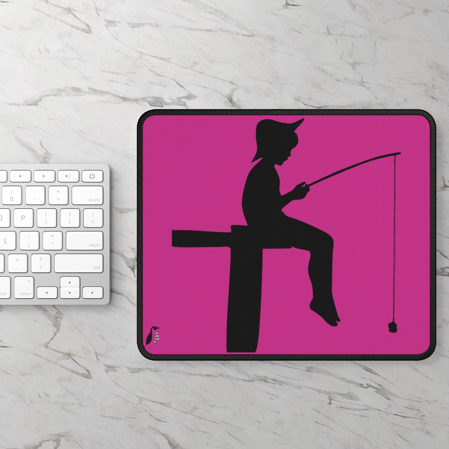 Gaming Mouse Pad: Fishing Pink