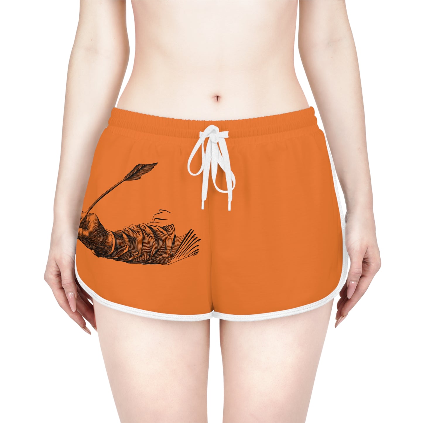 Women's Relaxed Shorts: Writing Crusta