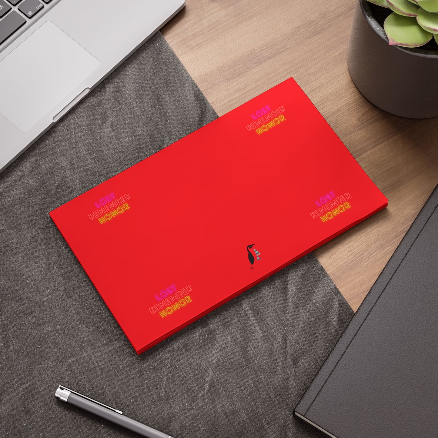 Post-it® Note Pads: Lost Remember Honor Red