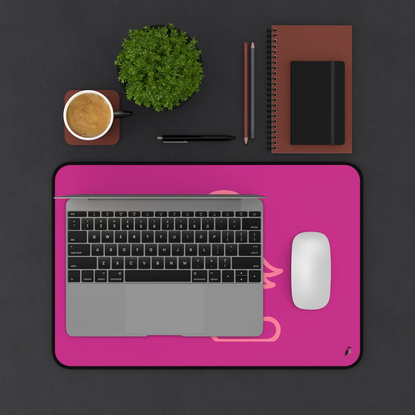 Desk Mat: Fight Cancer Pink