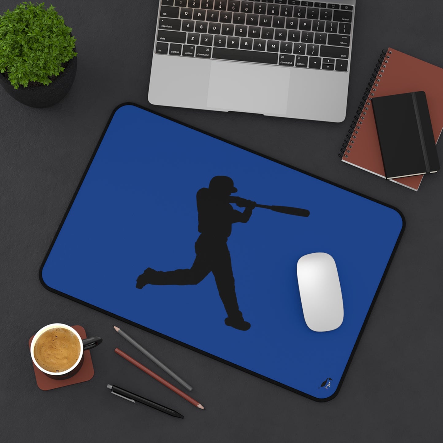 Desk Mat: Baseball Dark Blue