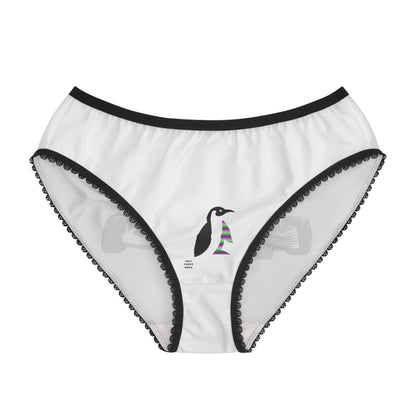 Women's Briefs: Racing White