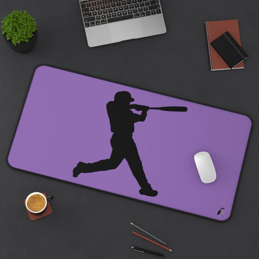 Desk Mat: Baseball Lite Purple