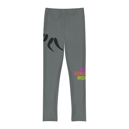 Youth Full-Length Leggings: Wrestling Dark Grey