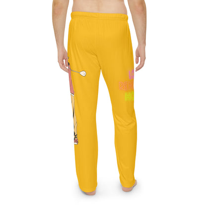 Men's Pajama Pants: Golf Yellow