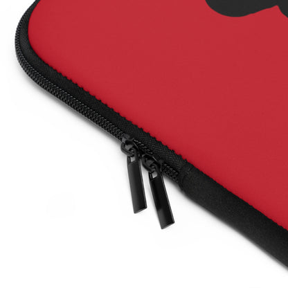 Laptop Sleeve: Basketball Dark Red