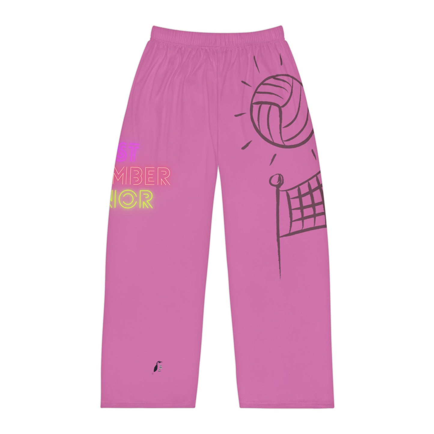 Men's Pajama Pants: Volleyball Lite Pink