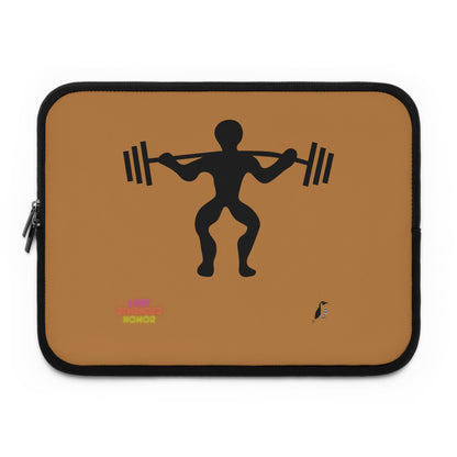 Laptop Sleeve: Weightlifting Lite Brown