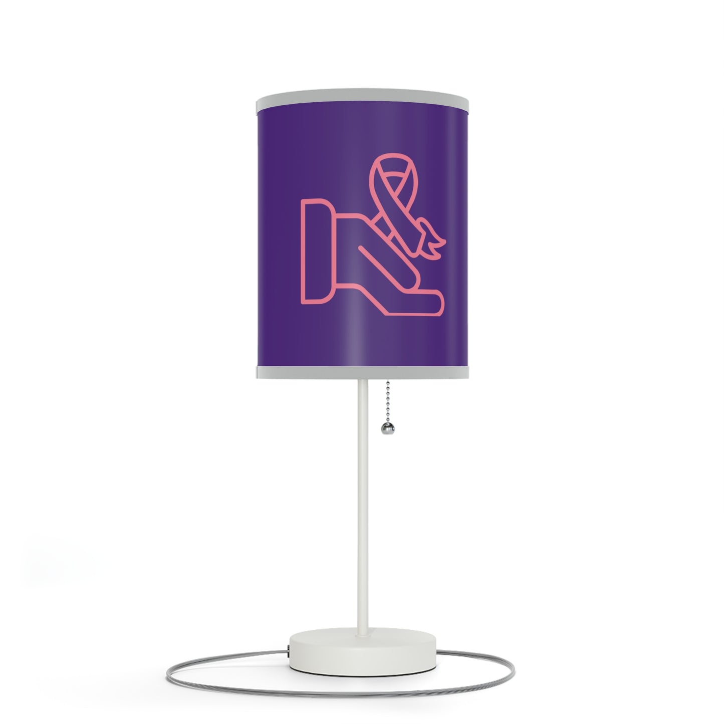 Lamp on a Stand, US|CA plug: Fight Cancer Purple