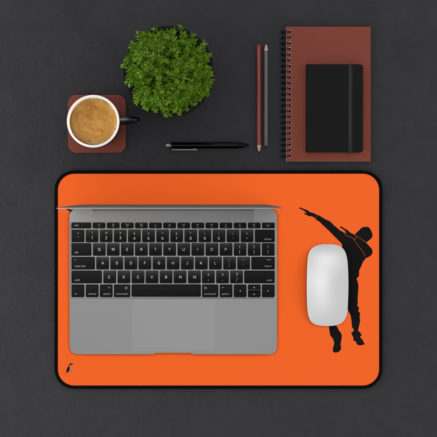 Desk Mat: Dance Orange