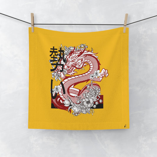 Face Towel: Dragons Yellow