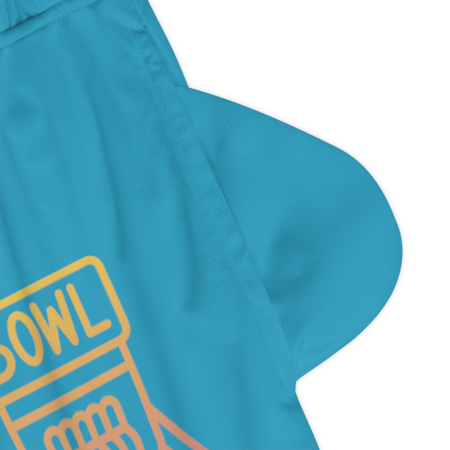 Basketball Rib Shorts: Bowling Turquoise